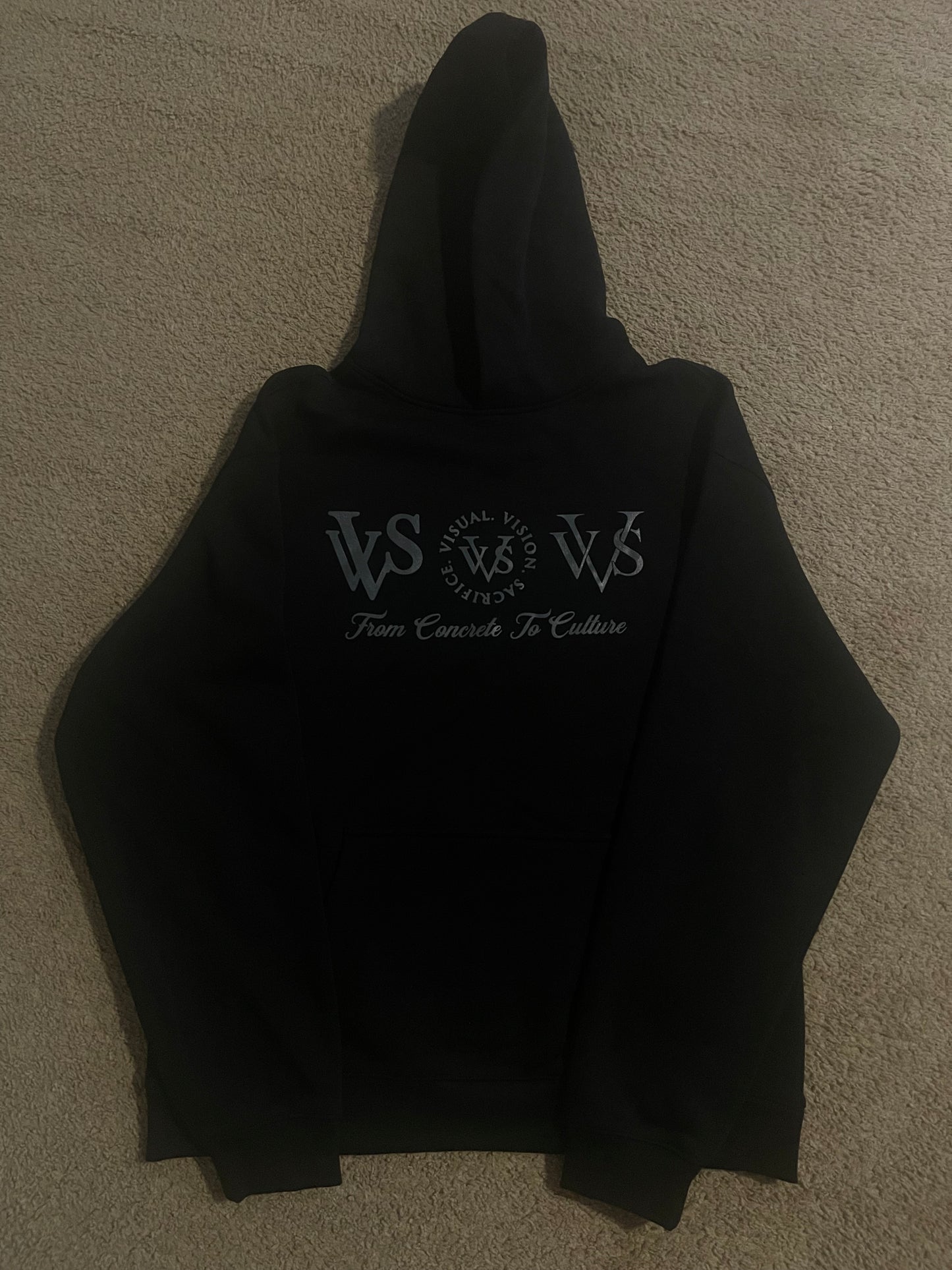 "Tri Logo" VVS Kutz Black/Grey Hoodie