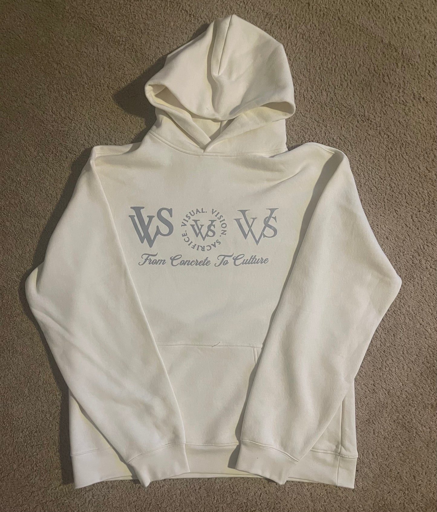 "Tri Logo" VVS Kutz Cream/Grey Hoodie