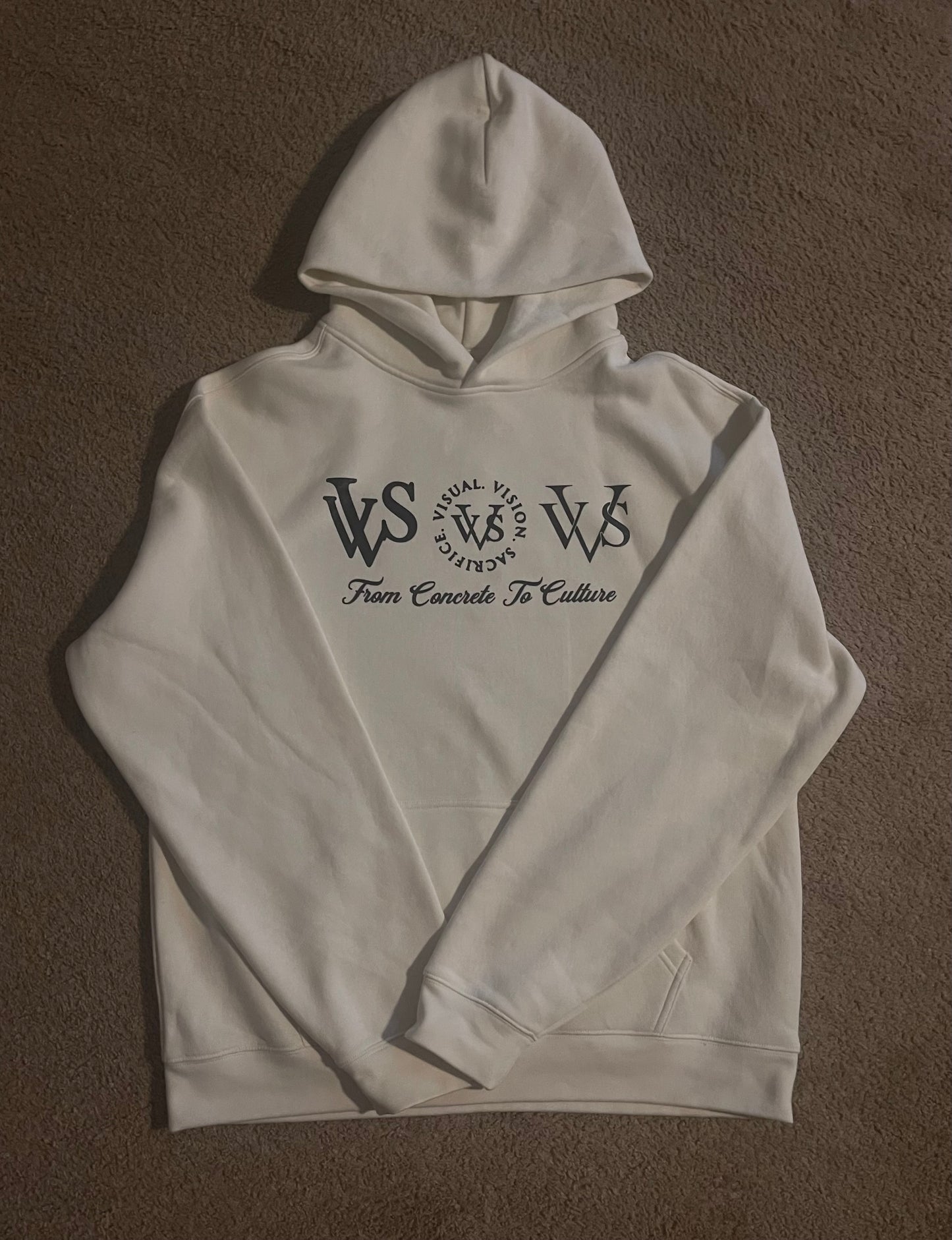 "Tri Logo" VVS Kutz Cream/Black Hoodie