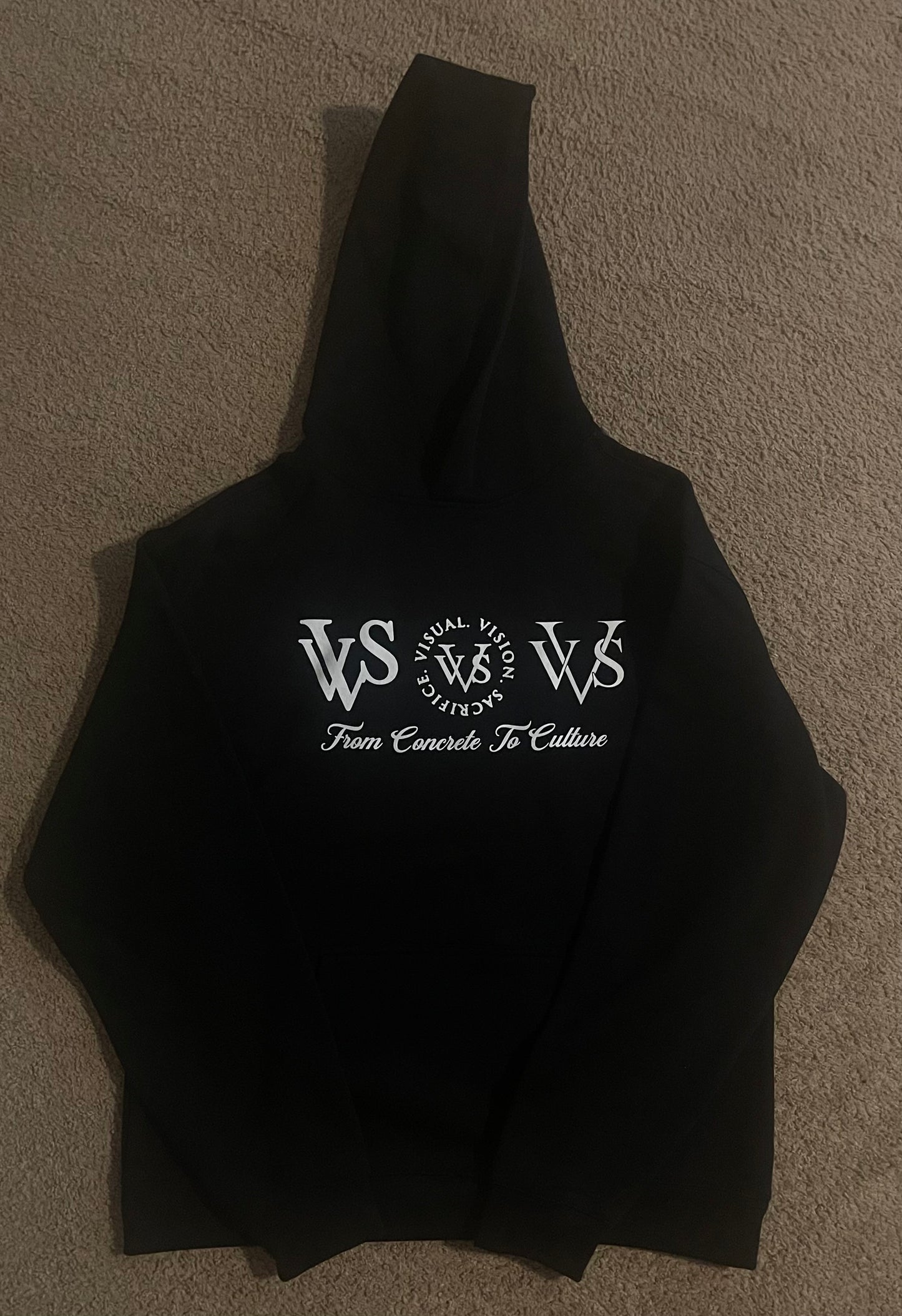 "Tri Logo" VVS Kutz Black/White Hoodie