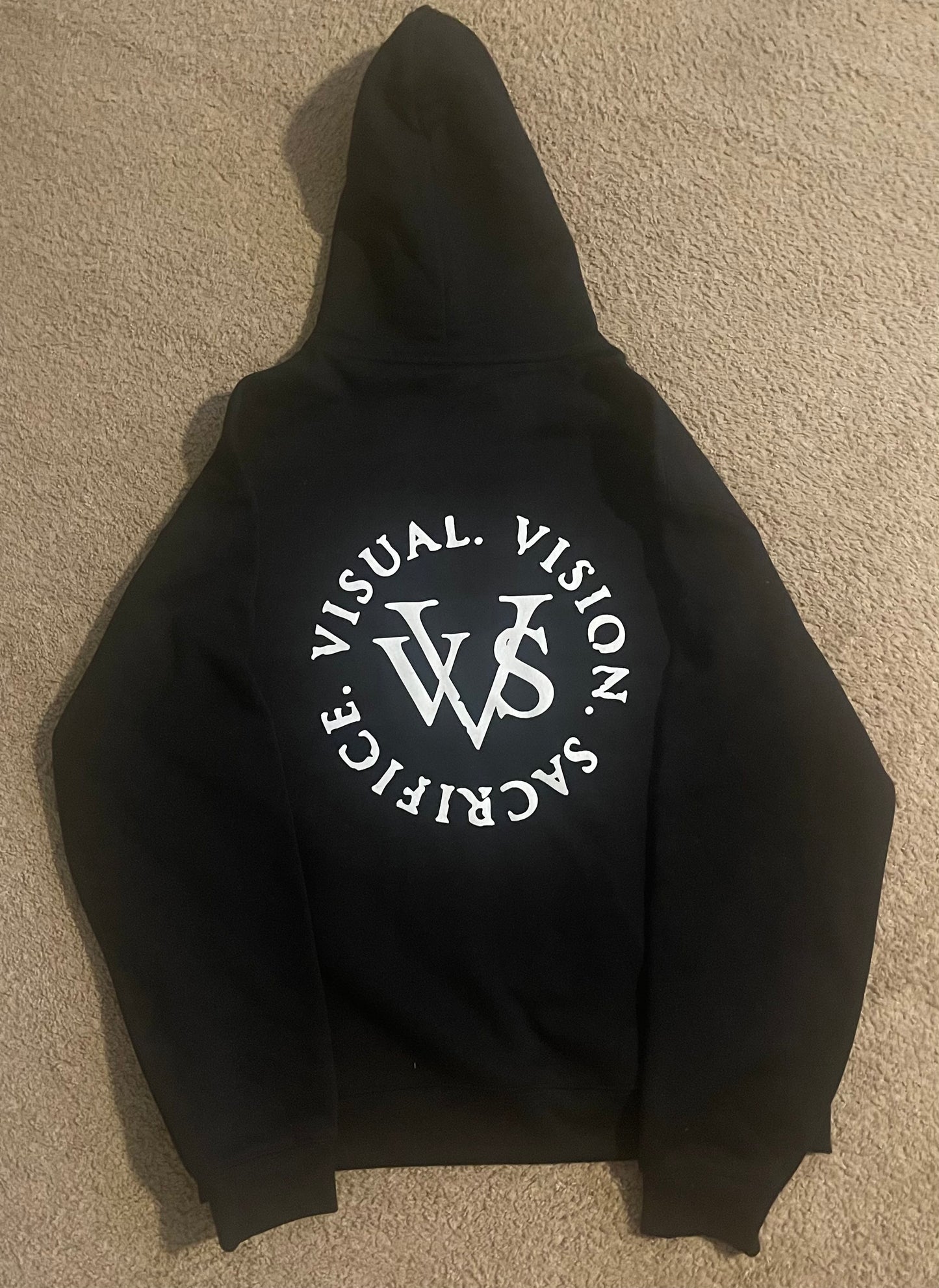 "Tri Logo" VVS Kutz Black/White Hoodie
