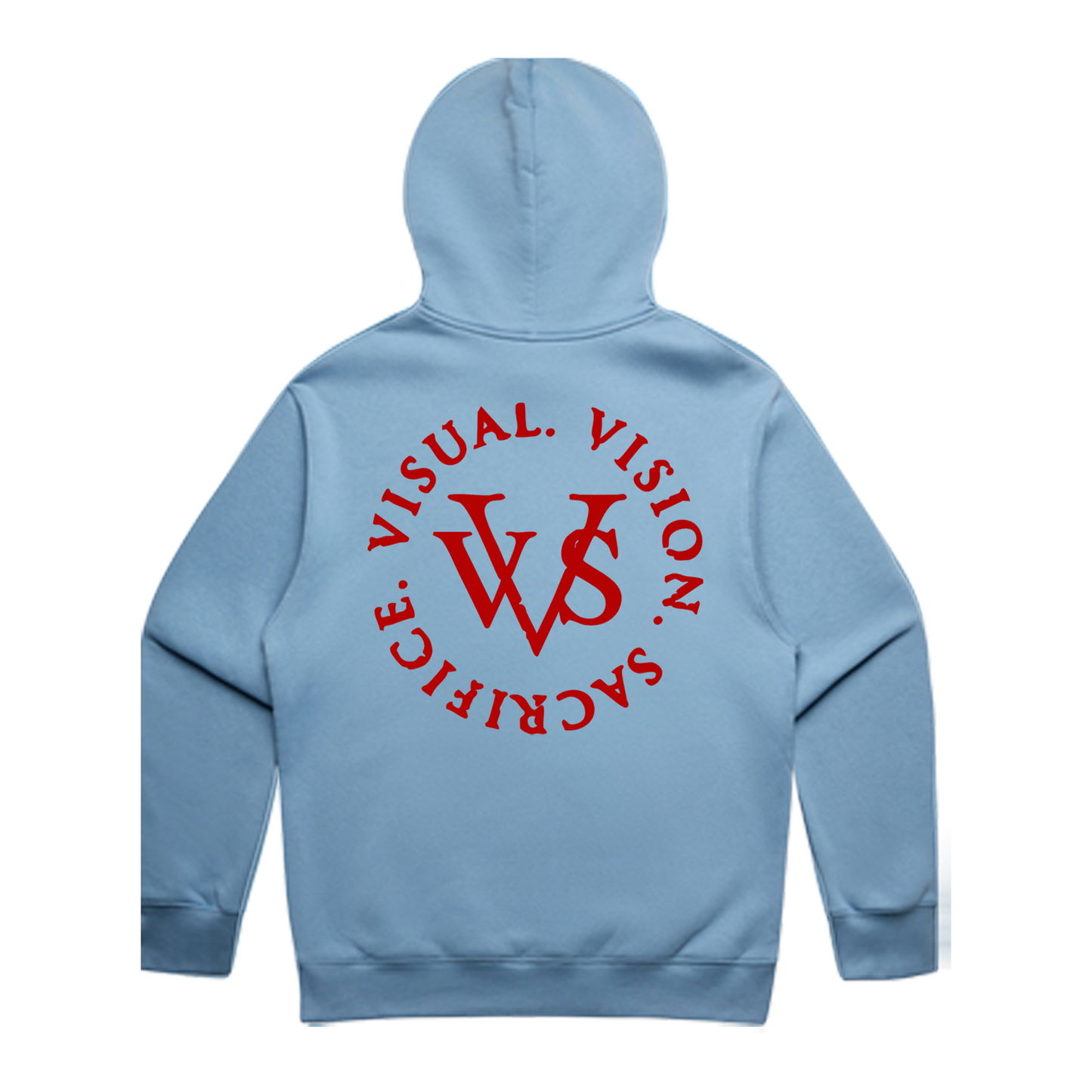 "Tri Logo" VVS Kutz Carolina/Red Hoodie