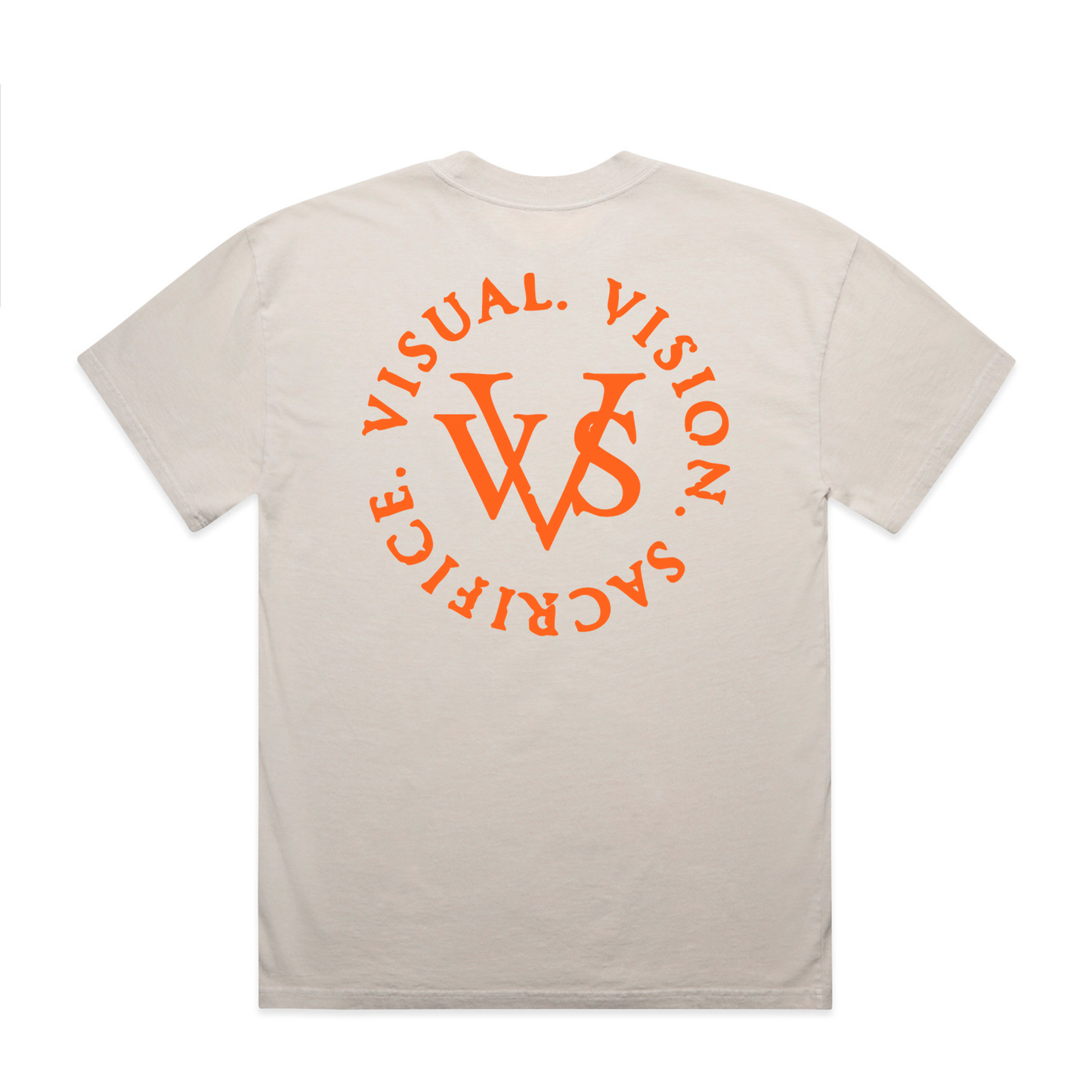 "Tri Logo" VVS Kutz Cream/Orange Tee