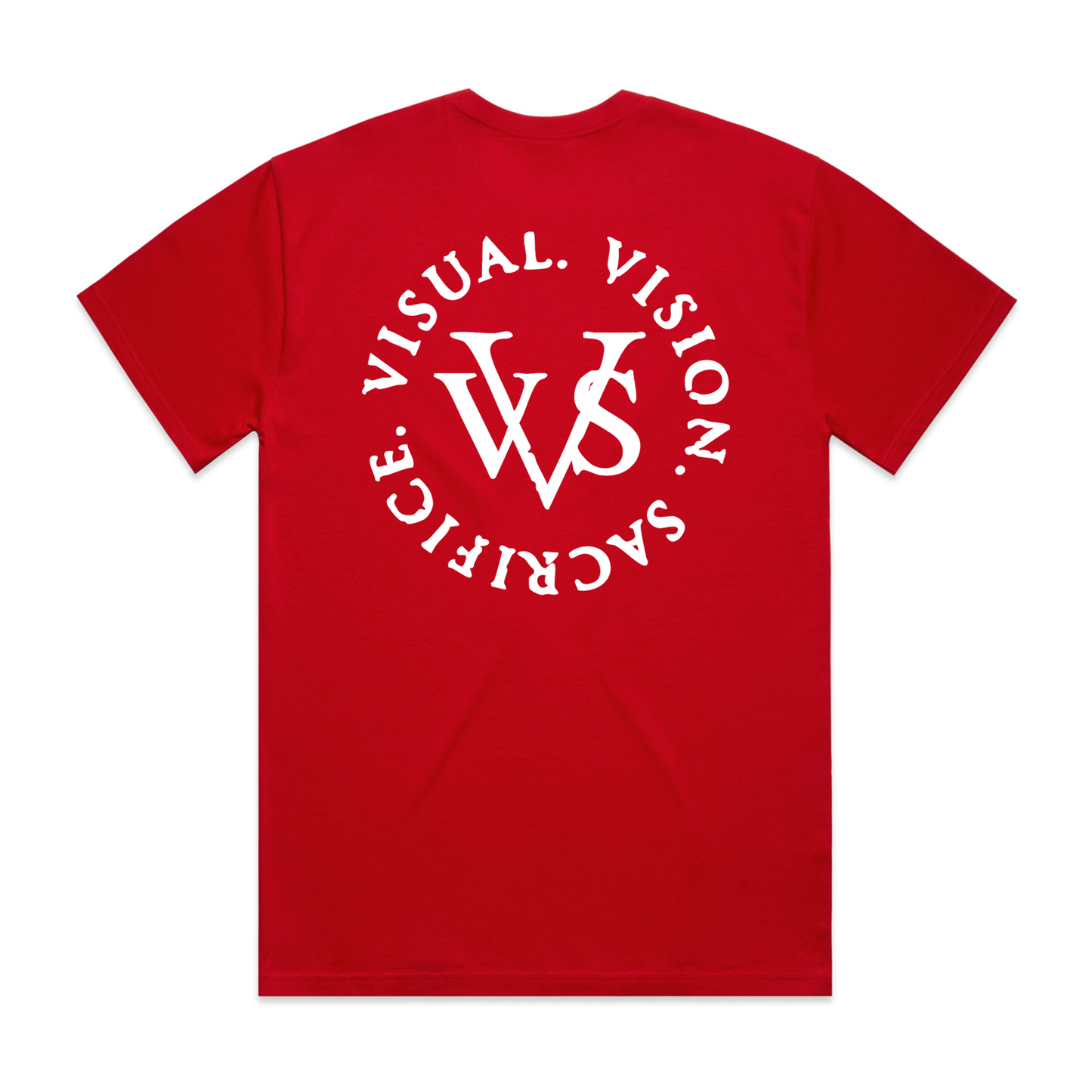 "Tri Logo" VVS Kutz Red Tee