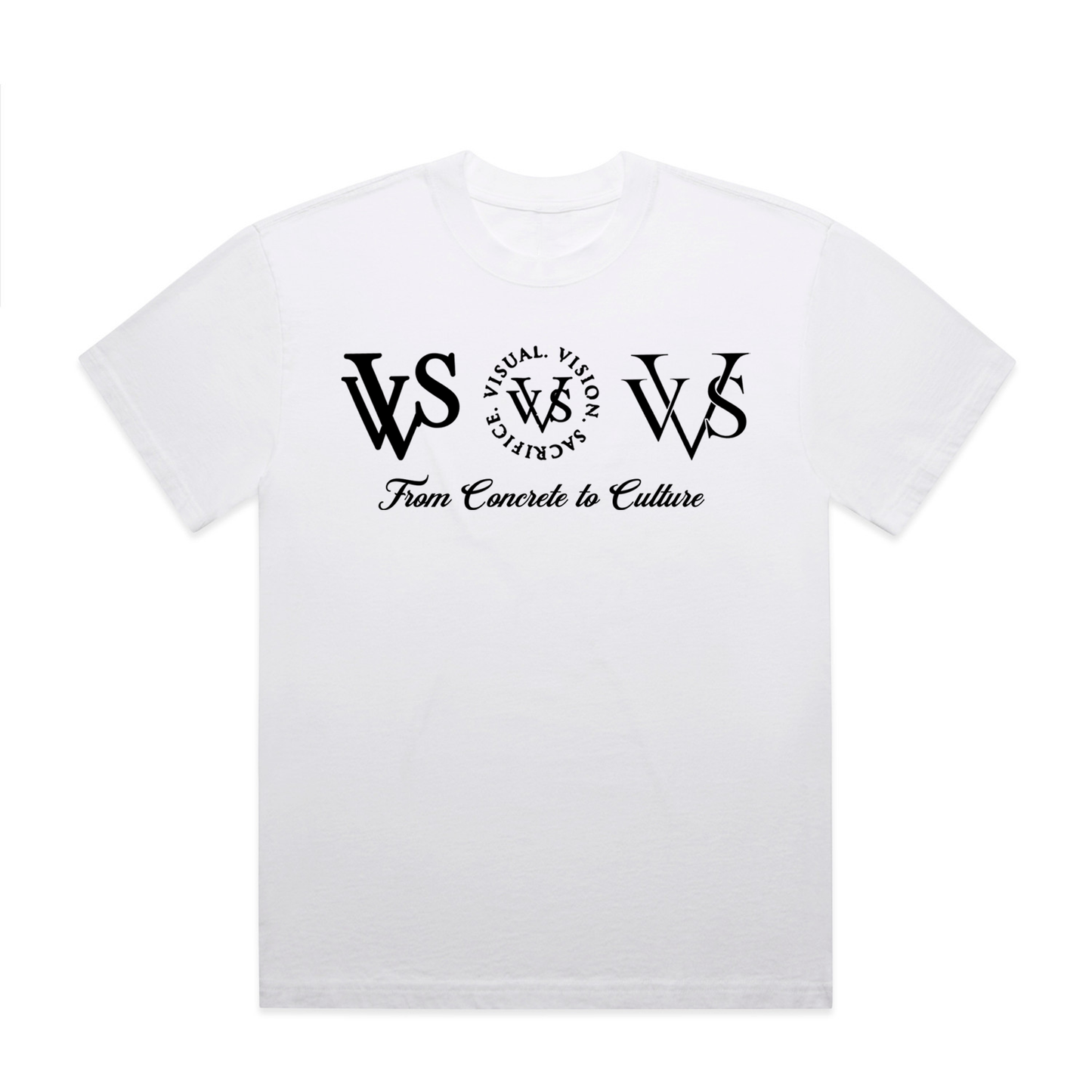 "Tri Logo" VVS Kutz White Tee