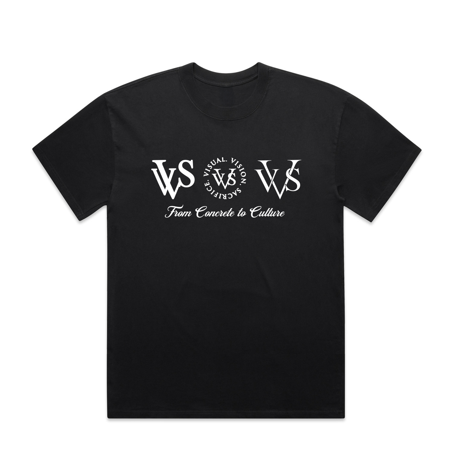 "Tri Logo" VVS Kutz Black Tee