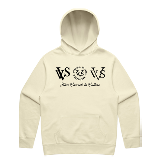 "Tri Logo" VVS Kutz Cream/Black Hoodie