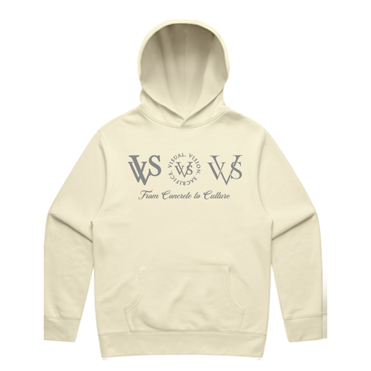 "Tri Logo" VVS Kutz Cream/Grey Hoodie