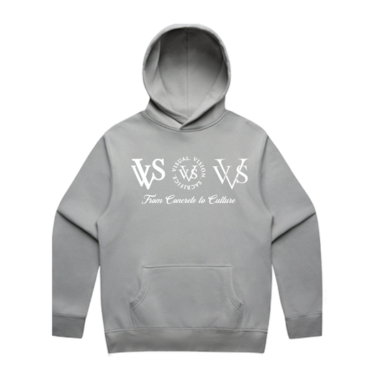 "Tri Logo" VVS Kutz Grey/White Hoodie